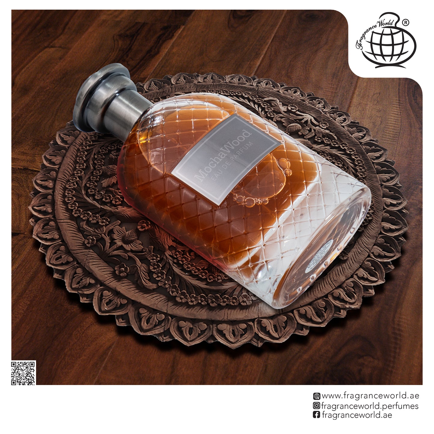 Fragrance World Mocha Wood Eau De Parfum 100ml For Men & Women