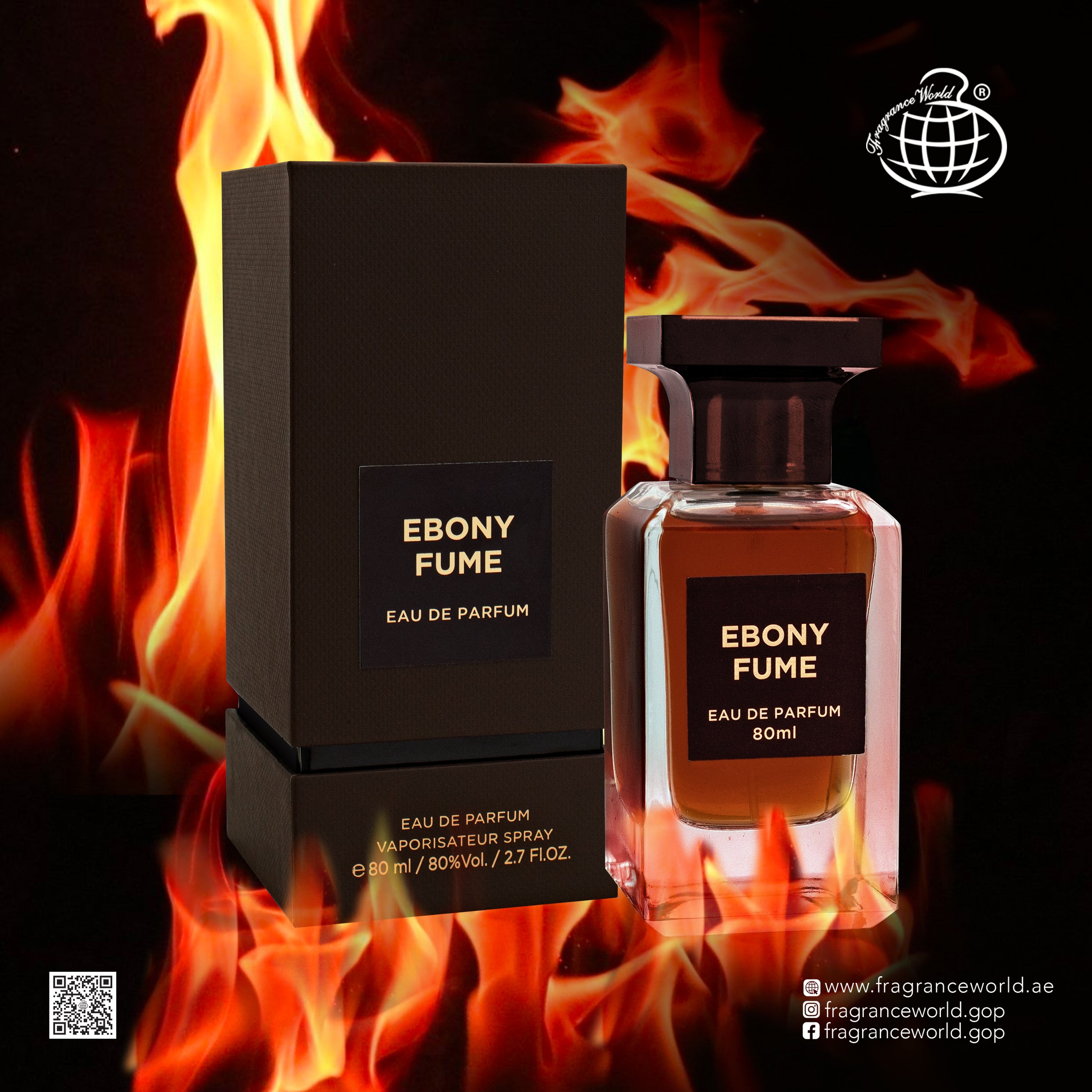 Fragrance World Ebony Fume For Men Edp 80ml