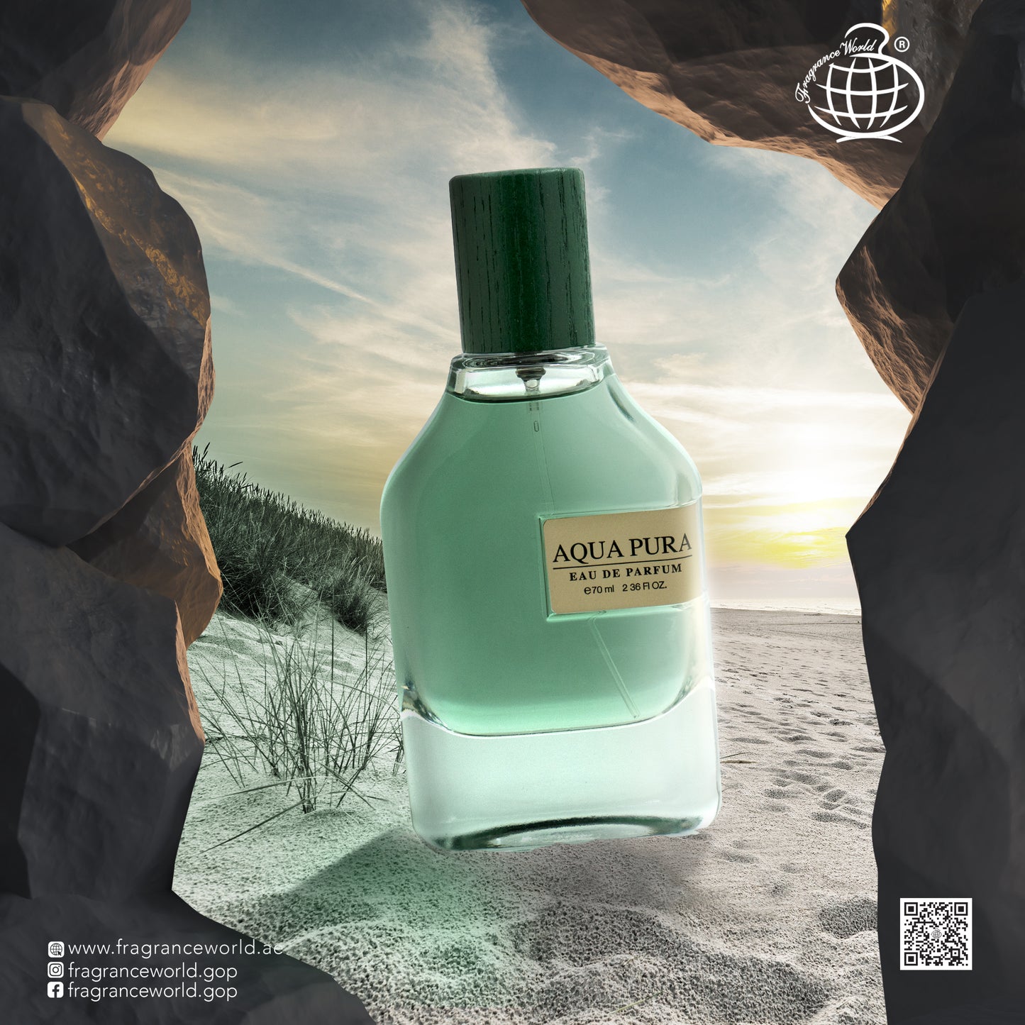 Fragrance World Aqua Pura Eau De Parfum 70ml for Men & Women