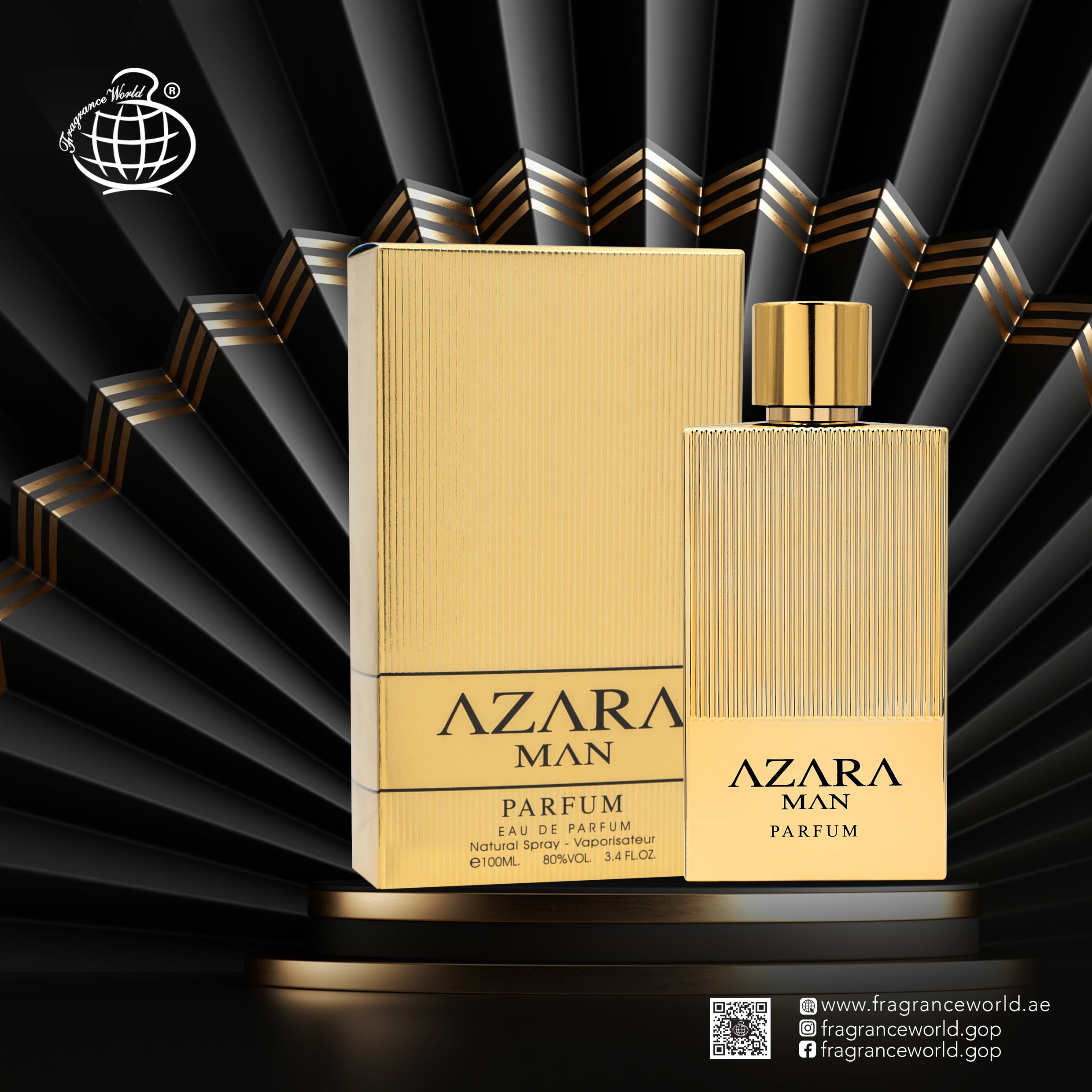 Fragrance World Azara Man Edp 100ml for Men